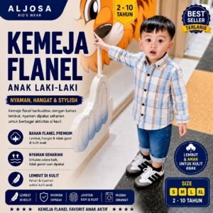 Kemeja Flanel Anak – Sunny Sky
