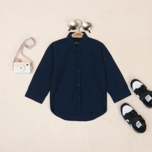 Kemeja Anak Polos – Navy
